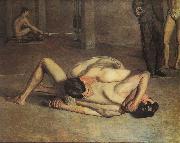 Thomas Eakins The Wrestlers oil painting reproduction